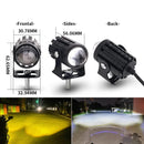 LUCES LED POTENTES EXPLORADORAS PARA MOTO 🚀💡 KIT 2 UNIDADES