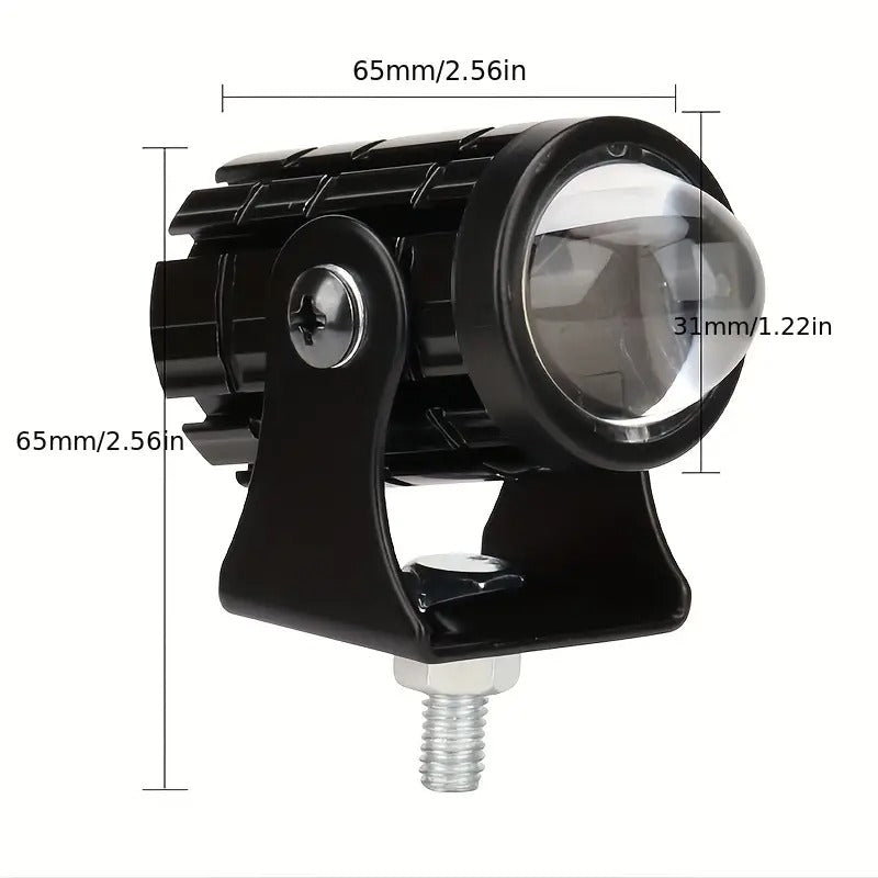 LUCES LED POTENTES EXPLORADORAS PARA MOTO 🚀💡 KIT 2 UNIDADES