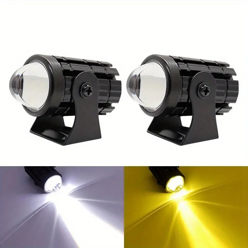 LUCES LED POTENTES EXPLORADORAS PARA MOTO 🚀💡 KIT 2 UNIDADES