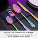 JUEGO DE CUBIERTOS 24 PIEZAS DE ACERO INOXIDABLE: DURABILIDAD, SOFISTICACIÓN.